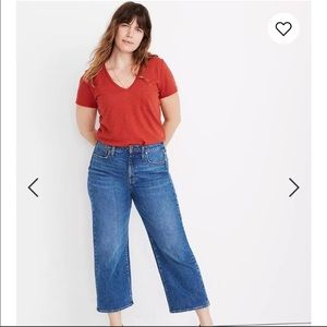 Madewell Curvy Slim Wide-Leg jeans, size 29 in Newington wash